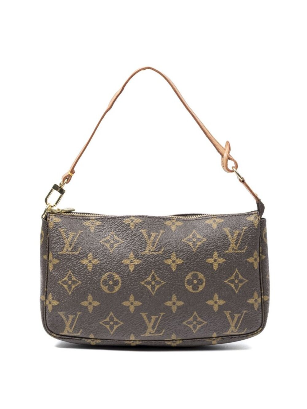 Louis Vuitton Pochette Brown Monogram Canvas Handbag